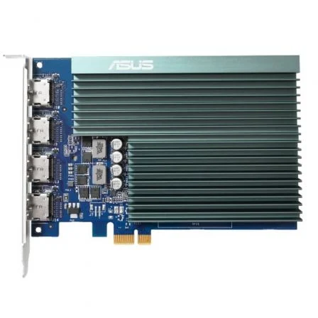 ASUS Tarjeta Gráfica NVIDIA GeForce GT 730 - 2GB GDDR5 - 4 Puertos HDMI - Diseño de una Ranura - Refrigeración Pasiva - 90YV0H20-M0NA00 ASUS Tarjeta Gráfica NVIDIA GeForce GT 730 - 2GB GDDR5 - 4 Puertos HDMI - Diseño de una Ranura - Refrigeración Pasiva - 90YV0H20-M0NA00